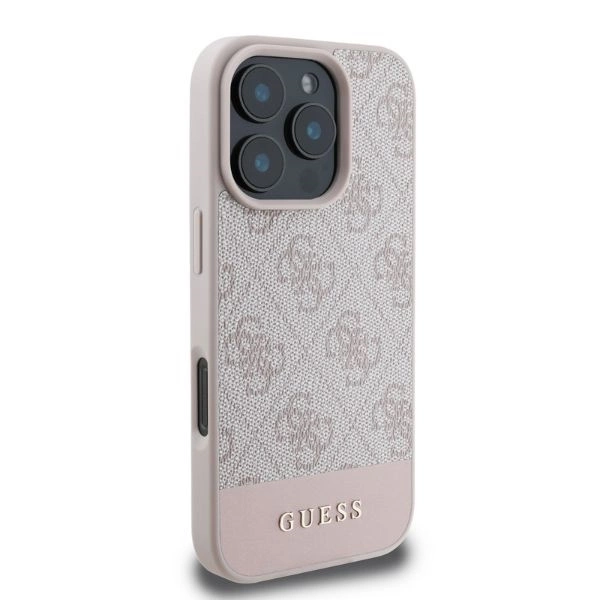 Guess 4G Bottom Stripe iPhone 16 Pro Case - Pinkeng
