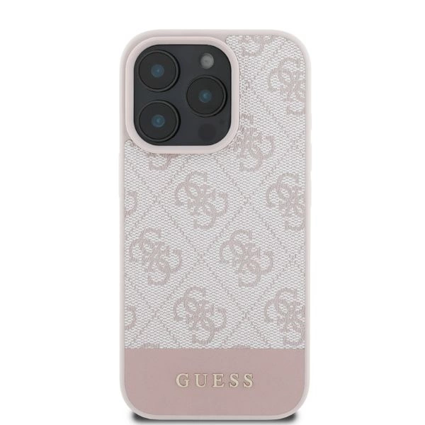 Guess 4G Bottom Stripe iPhone 16 Pro Case - Pinkeng