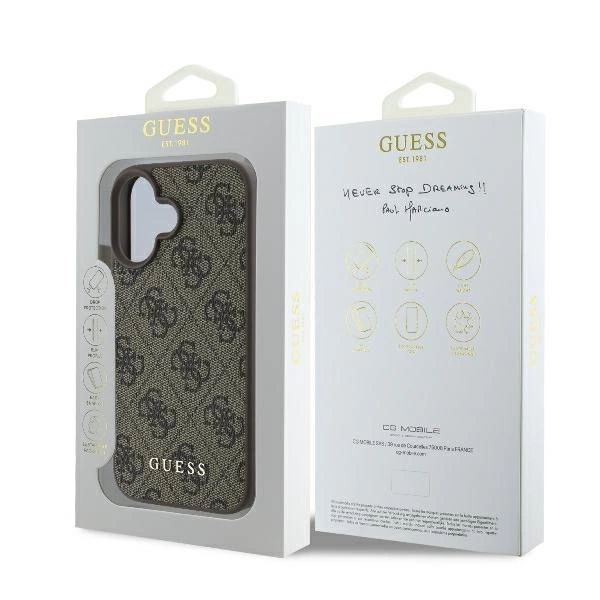 Guess 4G Classic iPhone 16 Plus Case - Browneng