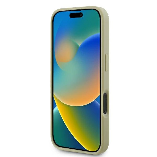 Guess Fixed Glitter Big 4G Case for iPhone 16 Plus - Goldeng