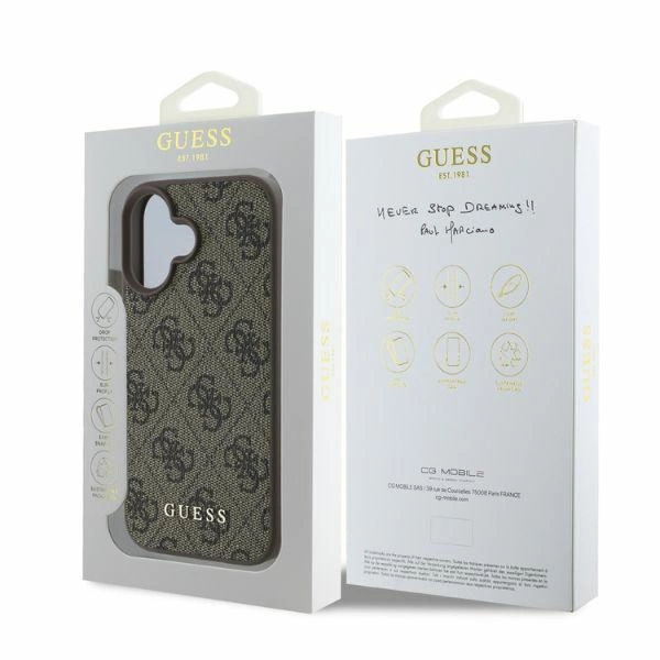 Guess 4G Classic iPhone 16 Case - Browneng