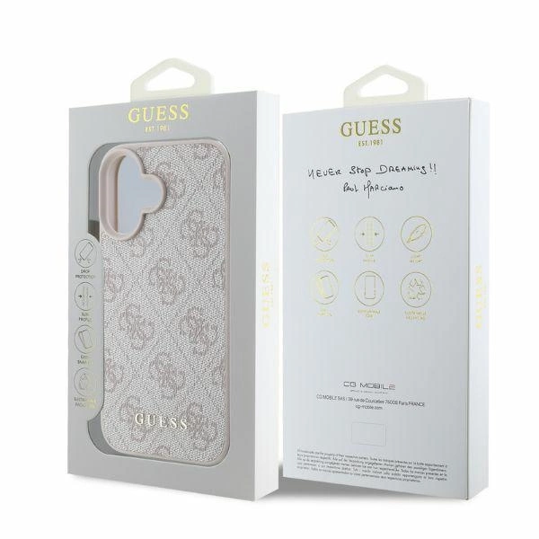 Guess 4G Classic iPhone 16 Case - Pinkeng