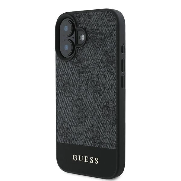 Guess 4G Bottom Stripe iPhone 16 Case - Grayeng