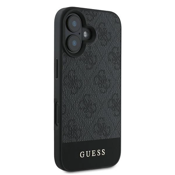Guess 4G Bottom Stripe iPhone 16 Case - Grayeng