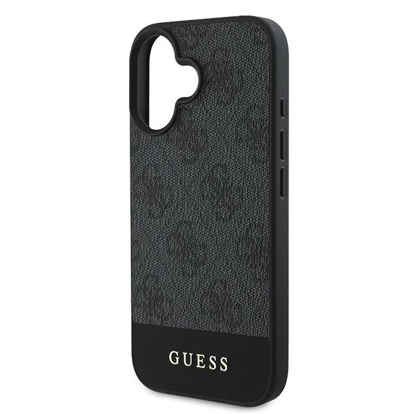 Guess 4G Bottom Stripe iPhone 16 Case - Grayeng