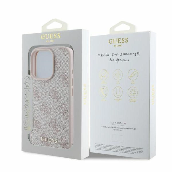 Guess 4G Classic iPhone 16 Pro Max Case - Pinkeng