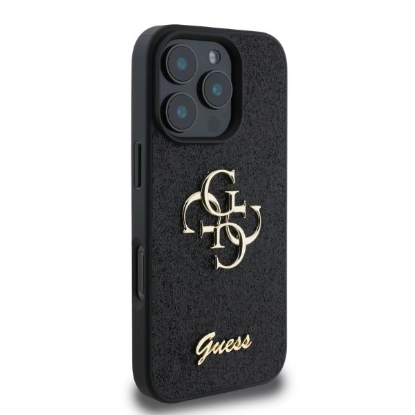 Guess Fixed Glitter Big 4G case for iPhone 16 Pro Max - blackeng