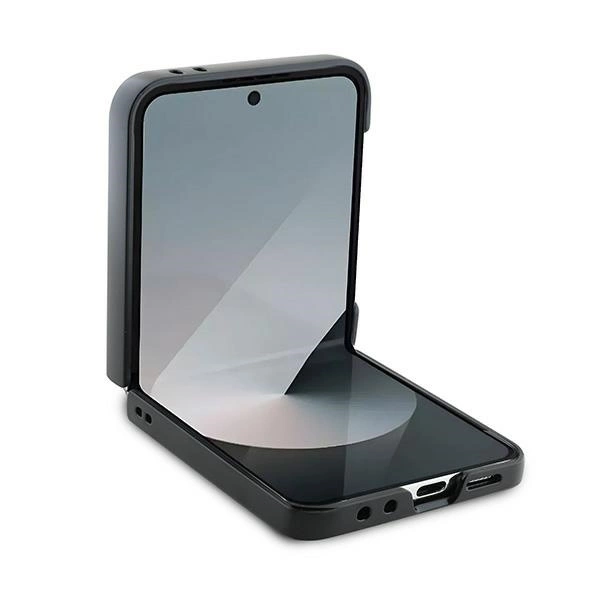 Guess Leather 4G Metal Logo Case for Samsung Galaxy Z Flip 6 - Browneng