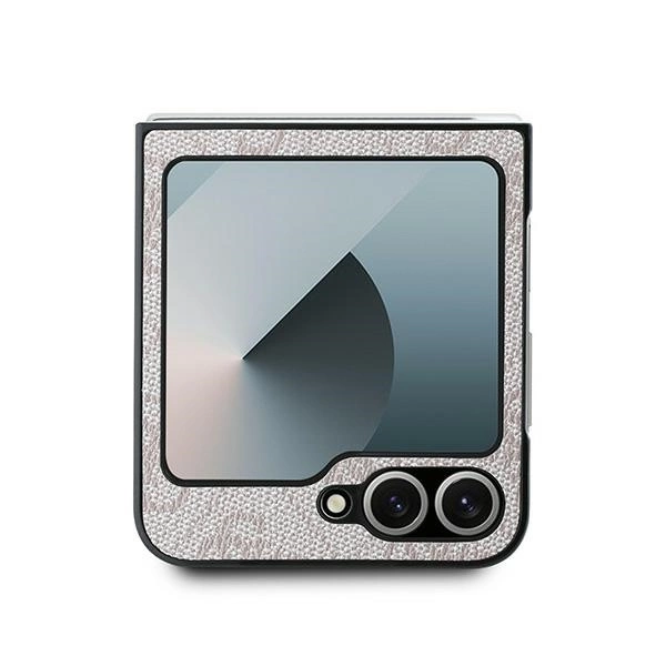 Guess Leather 4G Metal Logo Case for Samsung Galaxy Z Flip 6 - Pinkeng