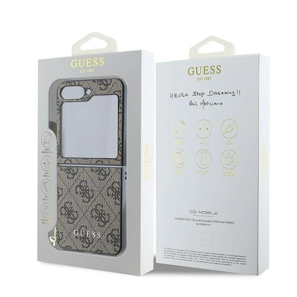 Guess 4G Charm Case for Samsung Galaxy Z Flip 6 - Browneng