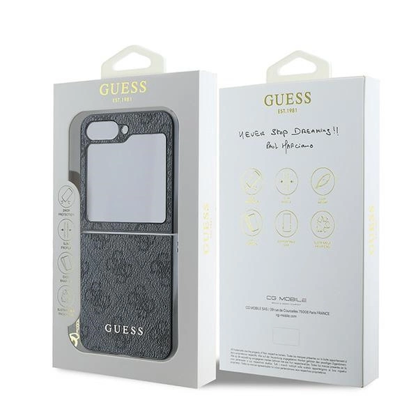 Guess 4G Charm Case for Samsung Galaxy Z Flip 6 - Blackeng