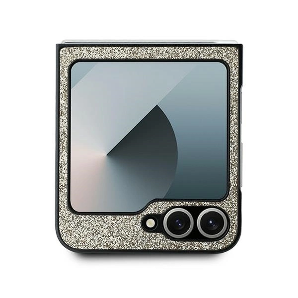 Guess 4G Glitter Script Case for Samsung Galaxy Z Flip 6 - Goldeng