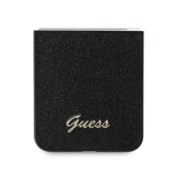 Guess 4G Glitter Script Case for Samsung Galaxy Z Flip 6 - Blackeng