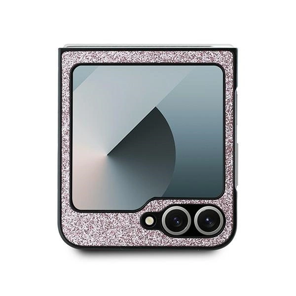 Guess 4G Glitter Script Case for Samsung Galaxy Z Flip 6 - Pinkeng