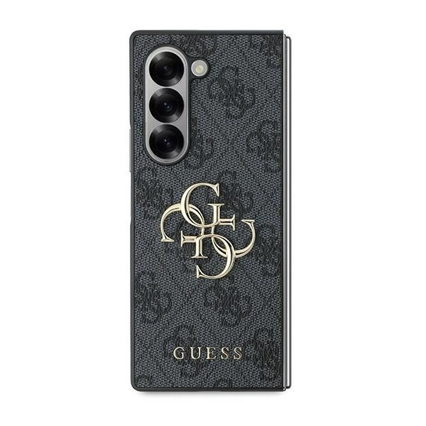 Guess Leather 4G Metal Logo Case for Samsung Galaxy Z Fold 6 - Blackeng