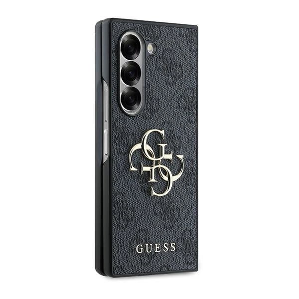 Guess Leather 4G Metal Logo Case for Samsung Galaxy Z Fold 6 - Blackeng
