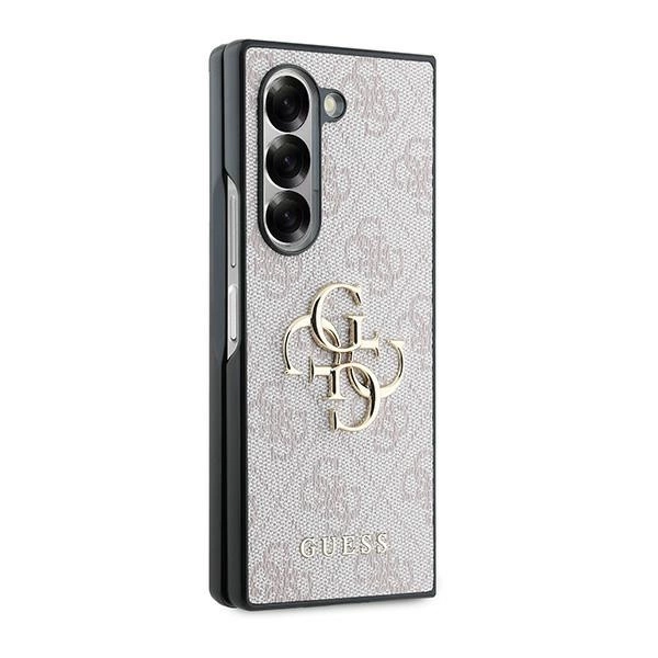 Guess Leather 4G Metal Logo Case for Samsung Galaxy Z Fold 6 - Pinkeng