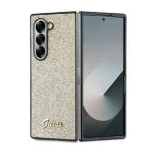 Guess 4G Glitter Script Case for Samsung Galaxy Z Fold 6 - Goldeng