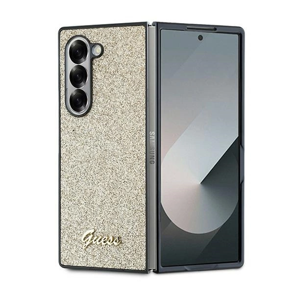 Guess 4G Glitter Script Case for Samsung Galaxy Z Fold 6 - Goldeng