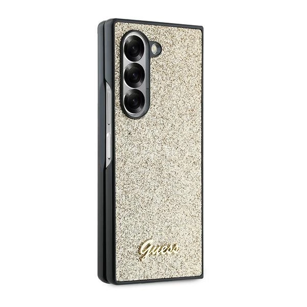 Guess 4G Glitter Script Case for Samsung Galaxy Z Fold 6 - Goldeng