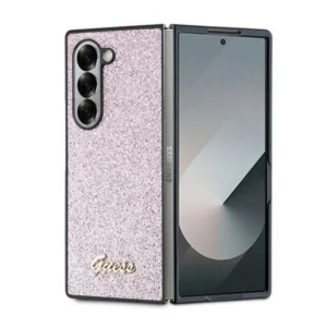 Guess 4G Glitter Script Case for Samsung Galaxy Z Fold 6 - Pinkeng