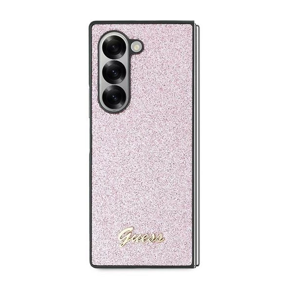 Guess 4G Glitter Script Case for Samsung Galaxy Z Fold 6 - Pinkeng