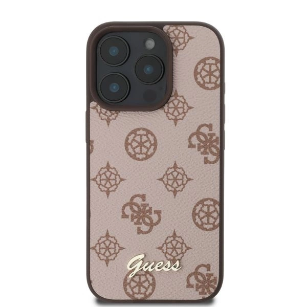 Guess Peony Script MagSafe iPhone 16 Pro Case - Browneng