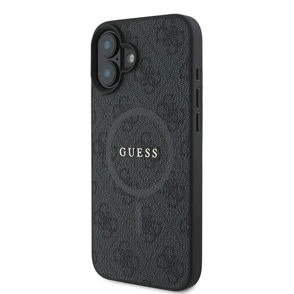 Guess 4G Ring Classic Logo MagSafe case for iPhone 16 Plus - blackeng