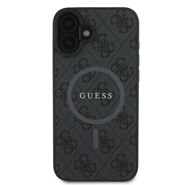 Guess 4G Ring Classic Logo MagSafe case for iPhone 16 Plus - blackeng