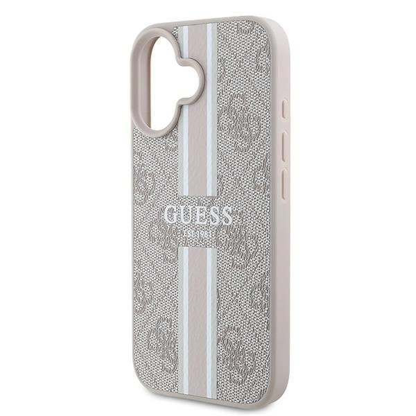 Guess 4G Printed Stripes MagSafe Case for iPhone 16 Plus - Pinkeng
