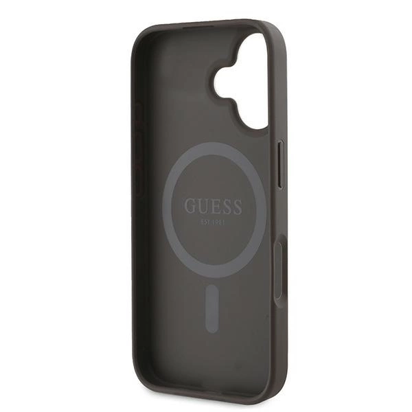 176224_7 Guess 4G Printed Stripes MagSafe iPhone 16 Plus Case - Browneng