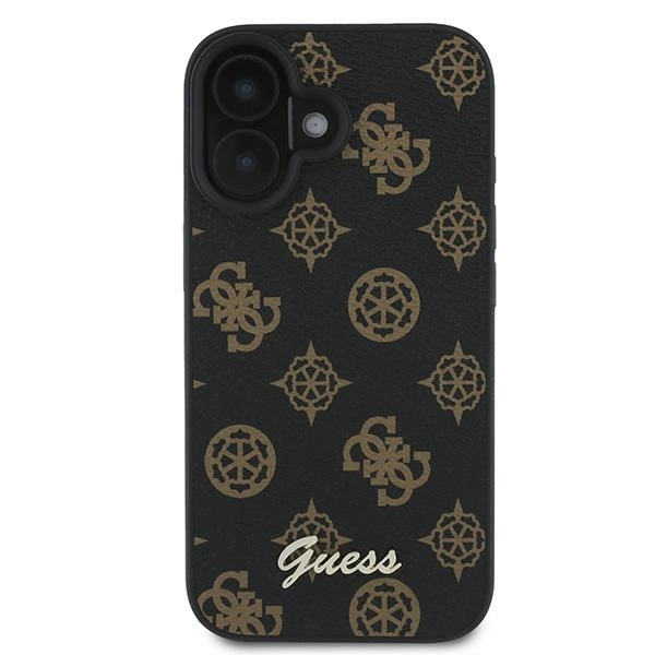 Guess Peony Script MagSafe iPhone 16 Plus Case - Blackeng