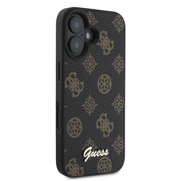 Guess Peony Script MagSafe iPhone 16 Plus Case - Blackeng