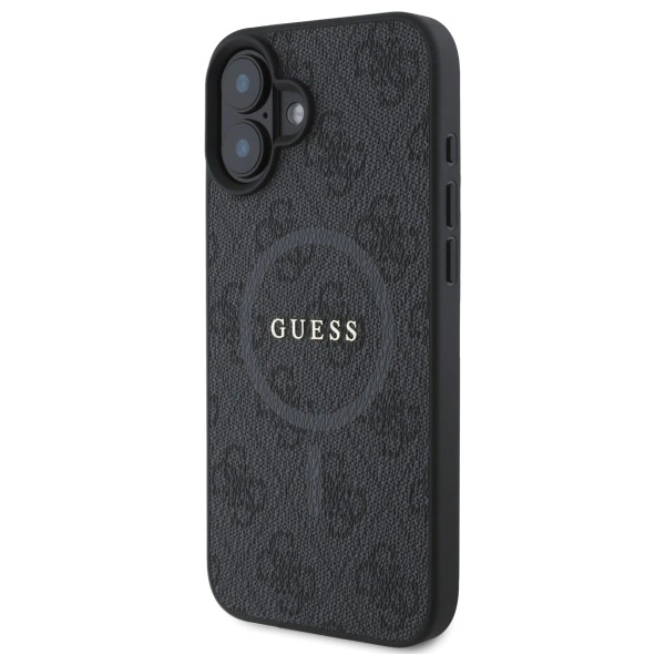 Guess 4G Ring Classic Logo MagSafe case for iPhone 16 - blackeng