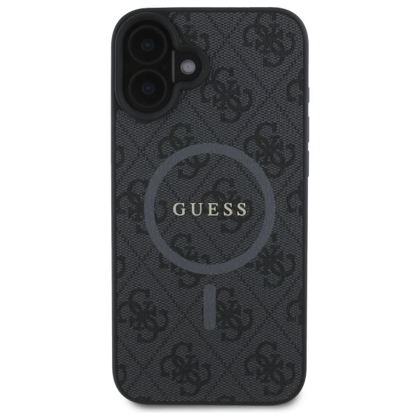Guess 4G Ring Classic Logo MagSafe case for iPhone 16 - blackeng