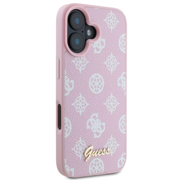 Guess Peony Script MagSafe iPhone 16 Case - Pinkeng