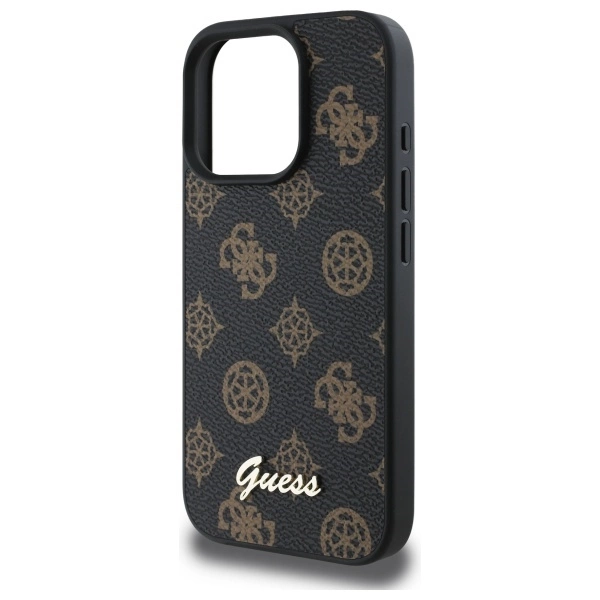 Guess Peony Script MagSafe iPhone 16 Pro Max Case - Blackeng