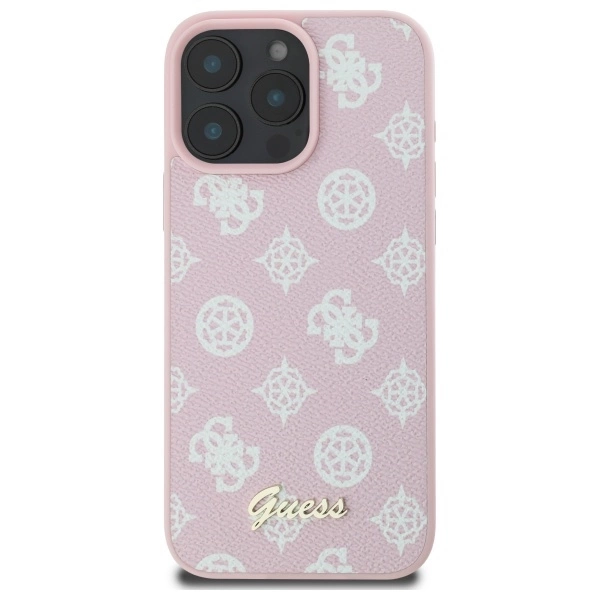 Guess Peony Script MagSafe iPhone 16 Pro Max Case - Pinkeng