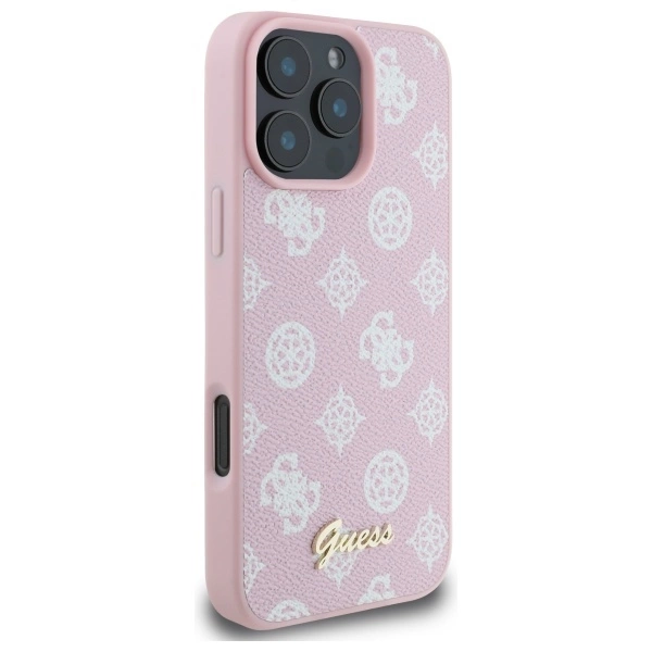 Guess Peony Script MagSafe iPhone 16 Pro Max Case - Pinkeng