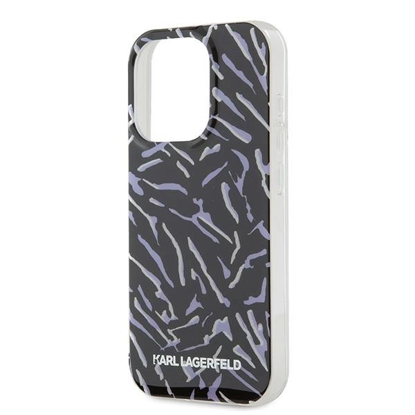 Karl Lagerfeld Zebra With Cord iPhone 15 Pro Max Case - Purpleeng