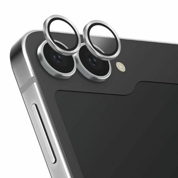Uniq Optix Auminium Tempered Glass for Lens with Applicator for Samsung Galaxy Z Flip 6 - Silvereng