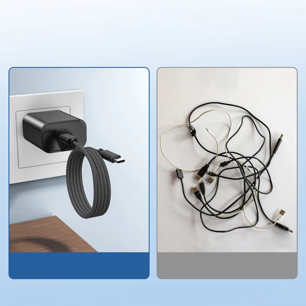 Choetech XCC-1054 240W Cable with Power Delivery 3.1 USB-C Magnetic 1.2m - Blackeng