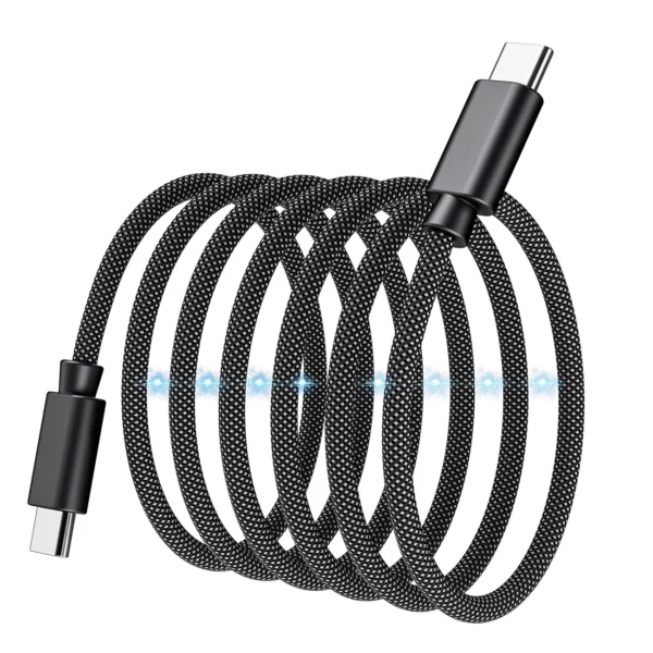 Choetech XCC-1054 240W Cable with Power Delivery 3.1 USB-C Magnetic 1.2m - Blackeng