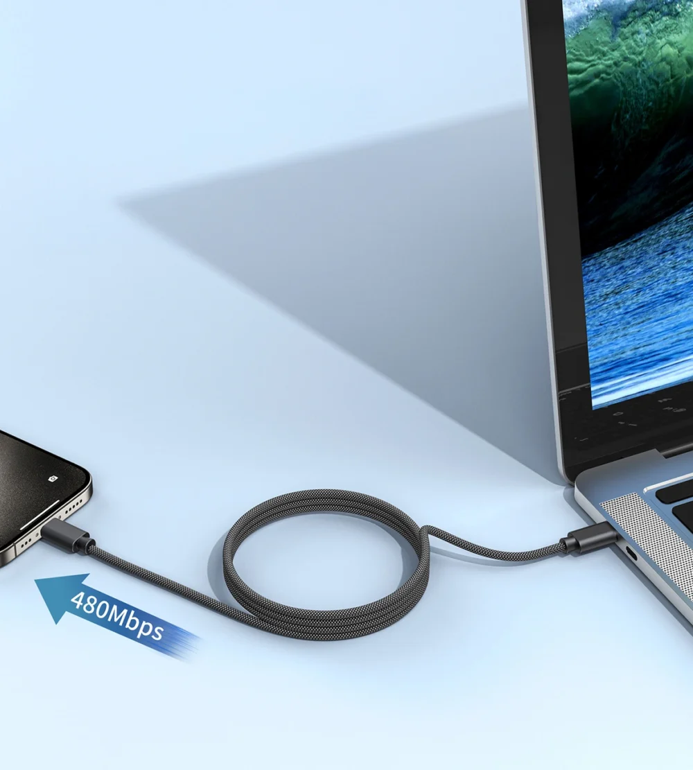 Choetech XCC-1054 240W Cable with Power Delivery 3.1 USB-C Magnetic 1.2m - Blackeng