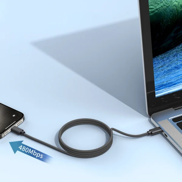 Choetech XCC-1054 240W Cable with Power Delivery 3.1 USB-C Magnetic 1.2m - Blackeng