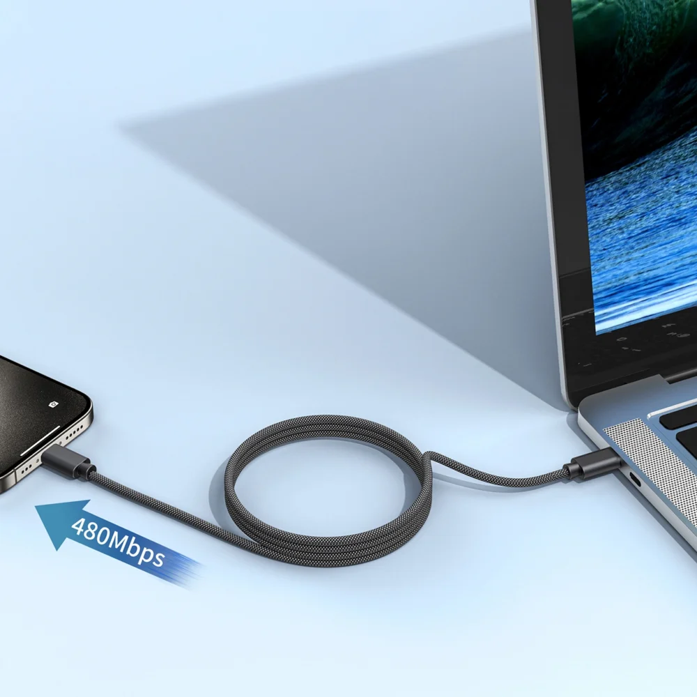 Choetech XCC-1052 100W USB-C Magnetic Cable 1.2m - Blackeng