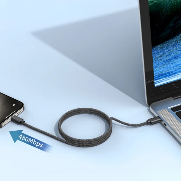 Choetech XCC-1052 100W USB-C Magnetic Cable 1.2m - Blackeng