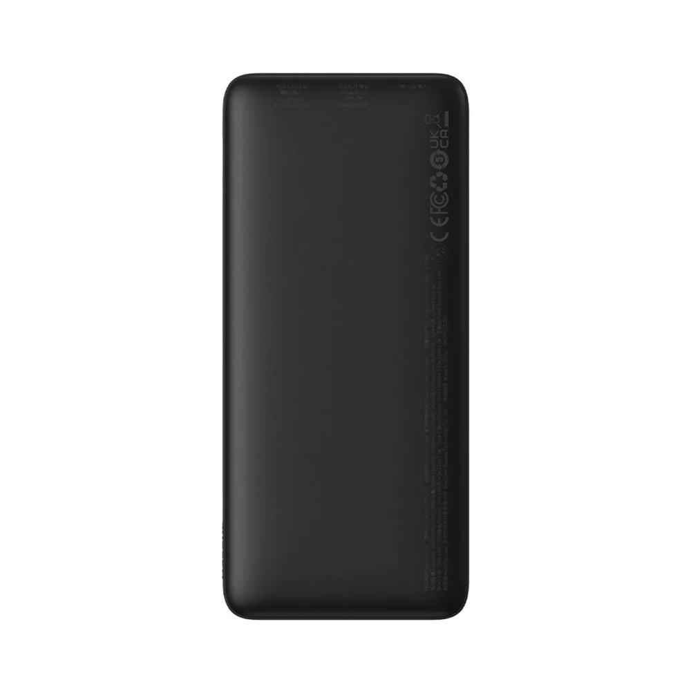 Baseus Airpow 20W 10000mAh Power Bank with Baseus Simple Series USB-A - USB-C 30cm Cable - Blackeng