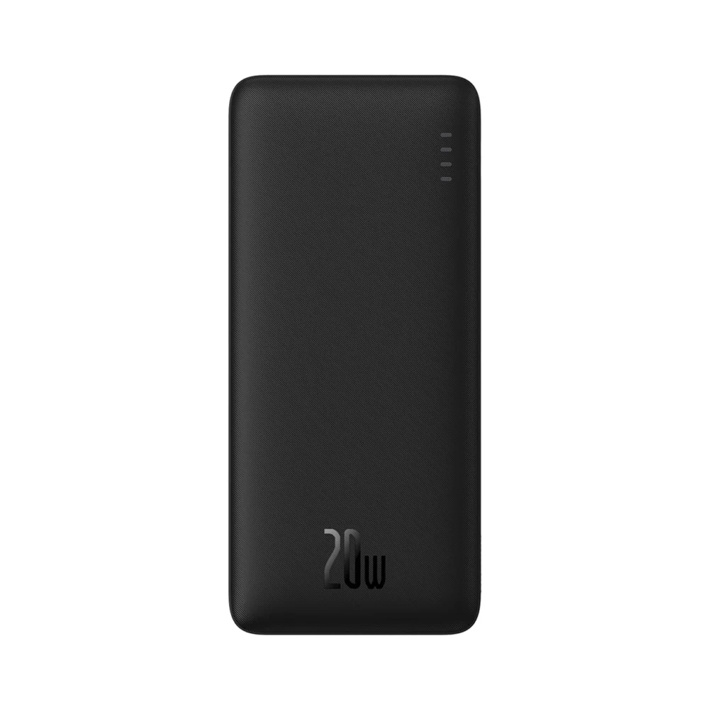 Baseus Airpow 20W 10000mAh Power Bank with Baseus Simple Series USB-A - USB-C 30cm Cable - Blackeng