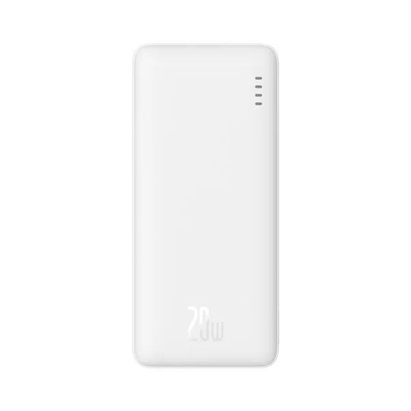 Baseus Airpow 20W 10000mAh Power Bank with Baseus Simple Series USB-A - USB-C 30 cm Cable - Whiteeng